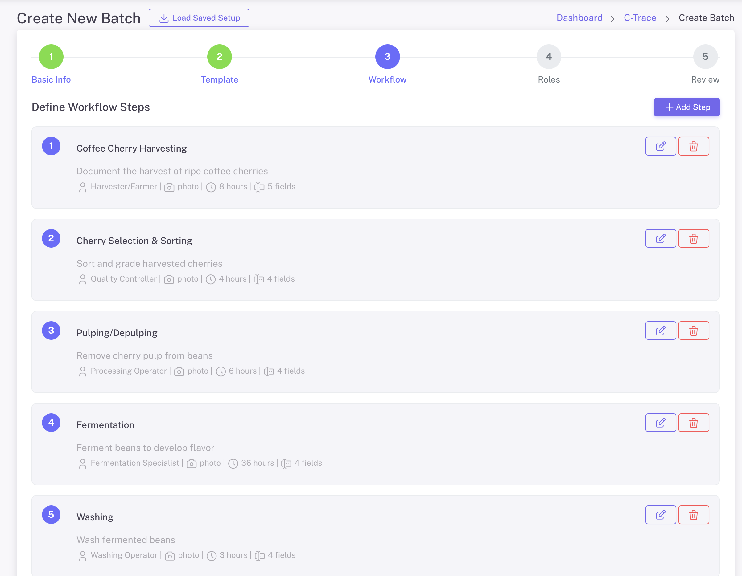 Define Workflow Steps