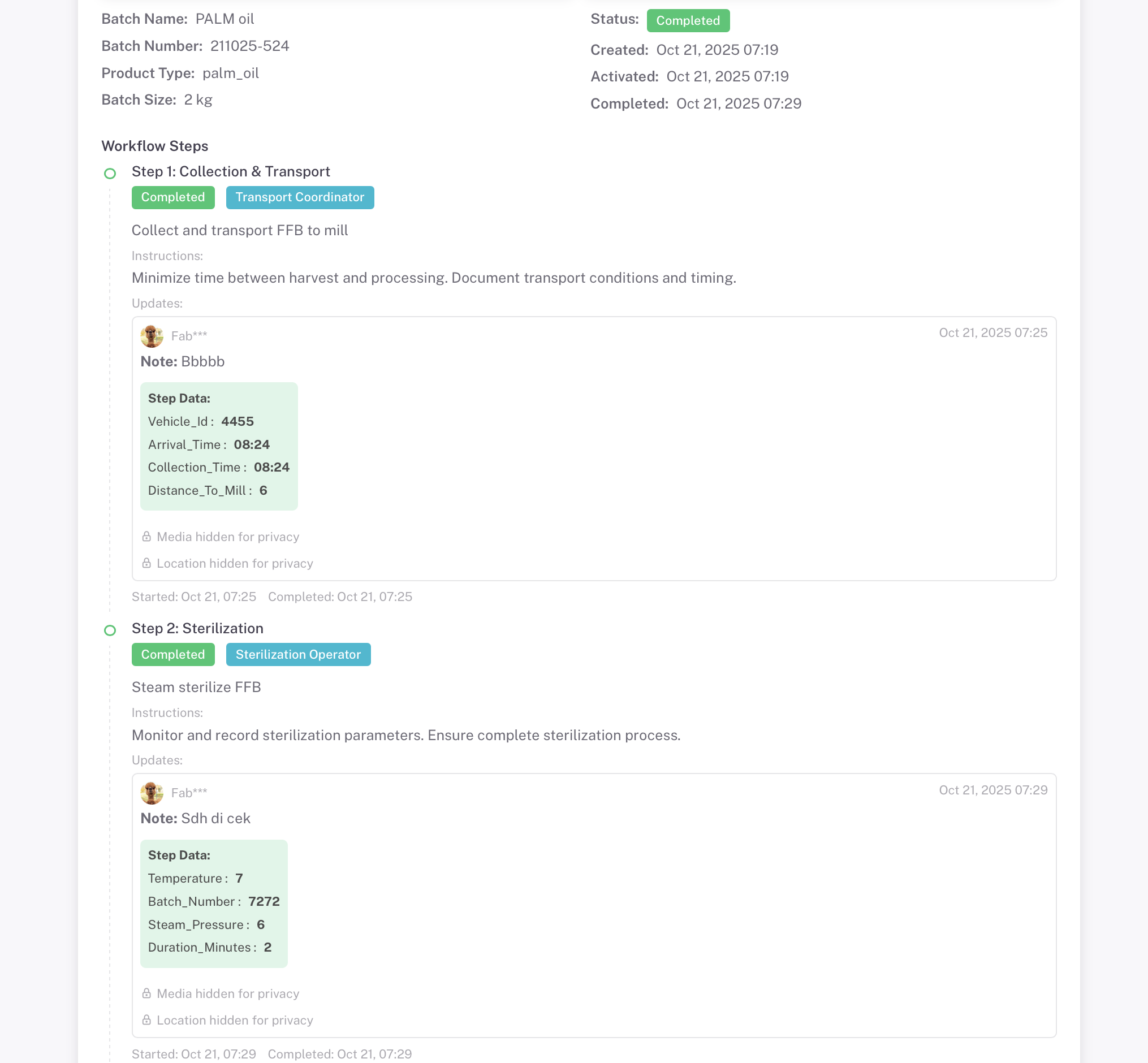 Privacy Mode Active - Media and Location Hidden