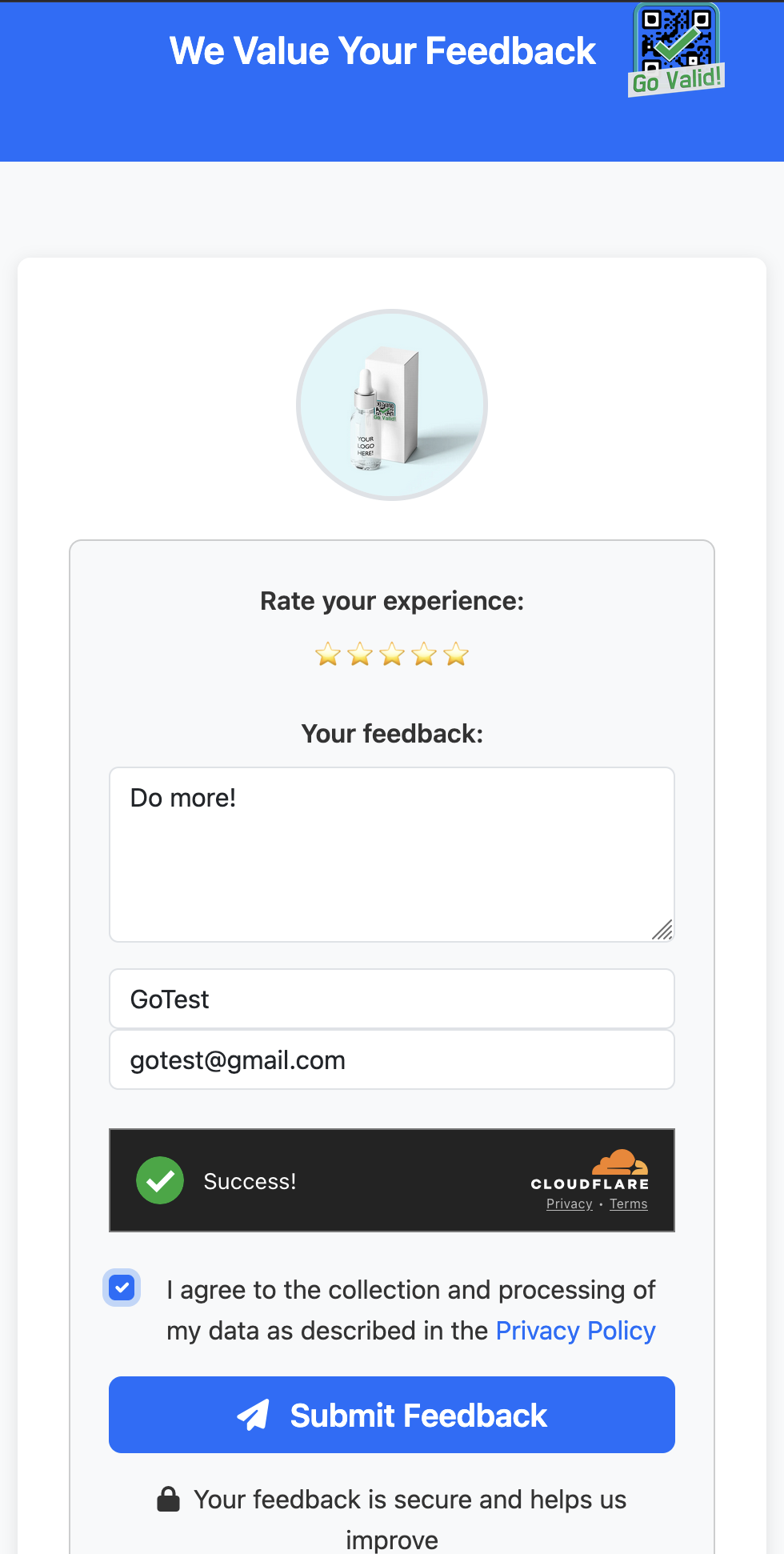 Customer Feedback Form