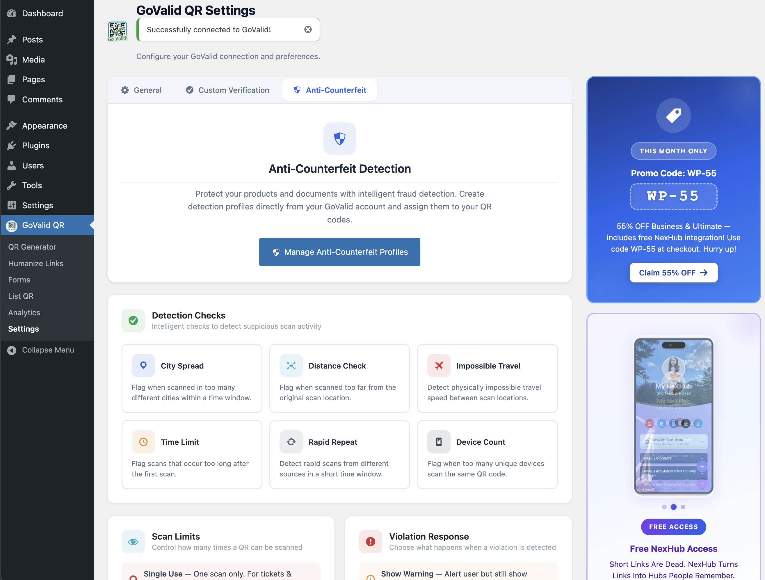 Anti-Counterfeit Detection